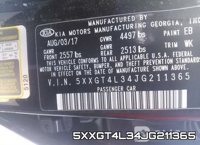 5XXGT4L34JG211365 фото 10