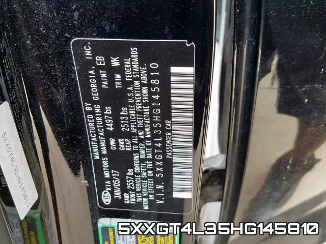 5XXGT4L35HG145810 фото 2