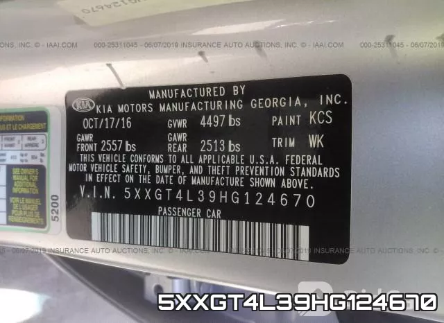 5XXGT4L39HG124670 фото 10