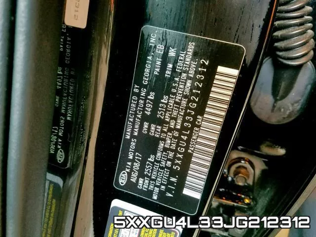 5XXGU4L33JG212312 фото 2