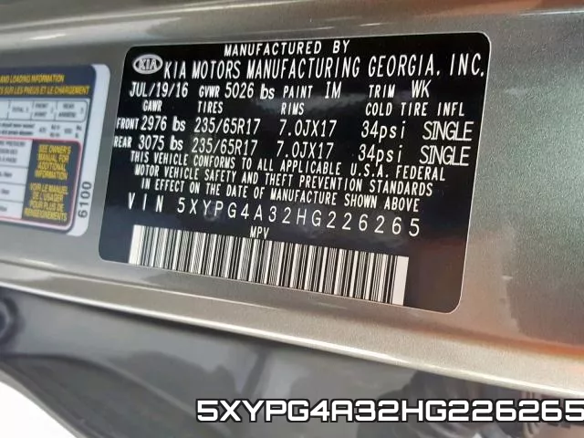 5XYPG4A32HG226265 фото 2