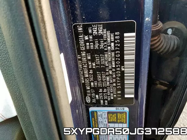 5XYPGDA50JG372588 фото 2