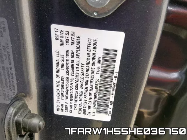 7FARW1H55HE036750 фото 2