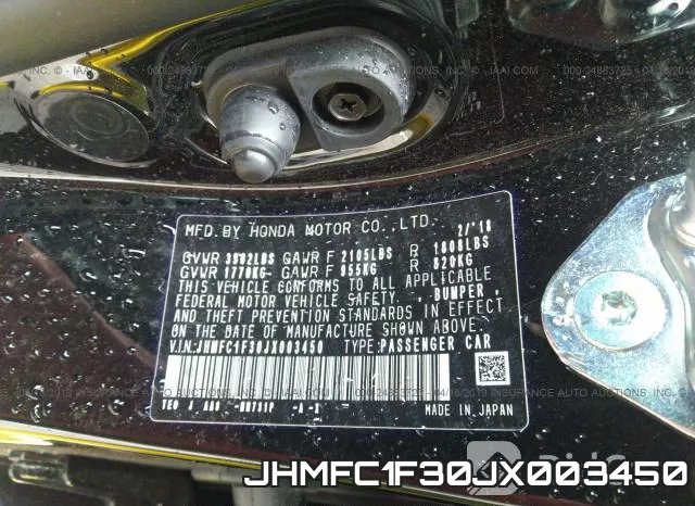 JHMFC1F30JX003450 фото 10