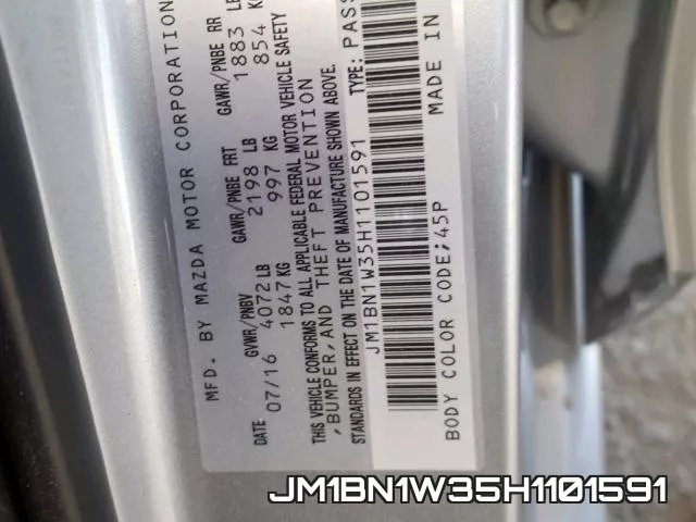 JM1BN1W35H1101591 фото 2