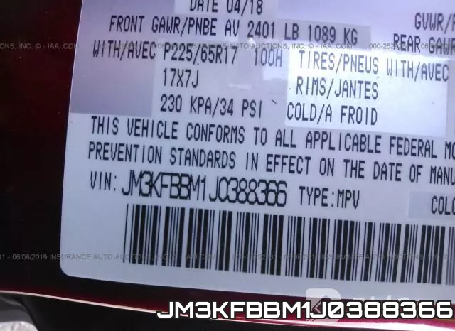 JM3KFBBM1J0388366 фото 10