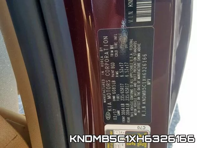 KNDMB5C1XH6326166 фото 2
