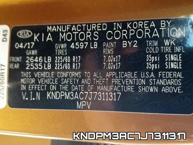 KNDPM3AC7J7311317 фото 2