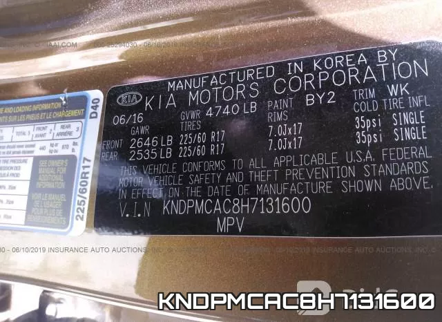 KNDPMCAC8H7131600 фото 10
