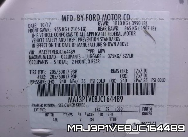 MAJ3P1VE8JC164489 фото 10