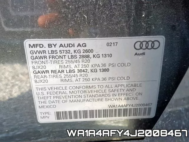 WA1A4AFY4J2008467 фото 2