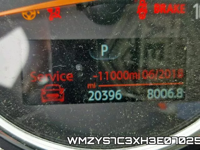 WMZYS7C3XH3E07025 фото 9