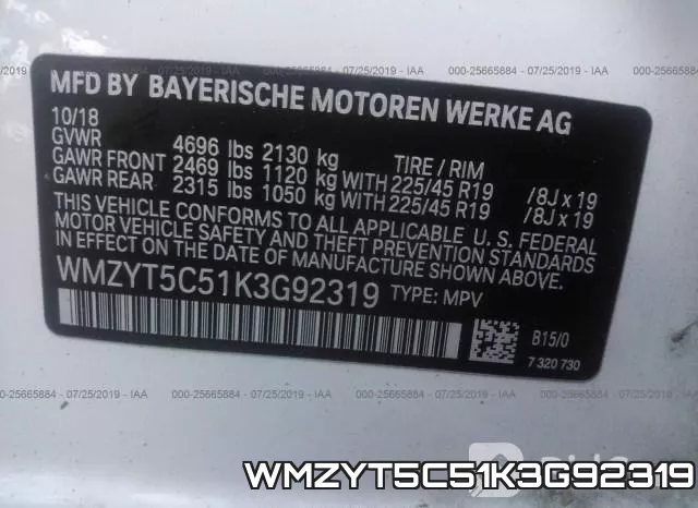 WMZYT5C51K3G92319 фото 10