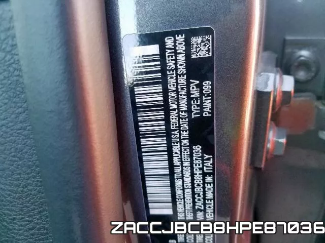 ZACCJBCB8HPE87036 фото 2