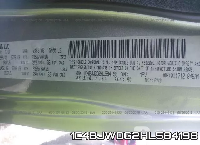 1C4BJWDG2HL584198 фото 10