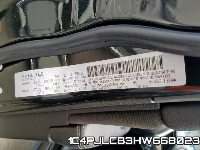 1C4PJLCB3HW668023 фото 2