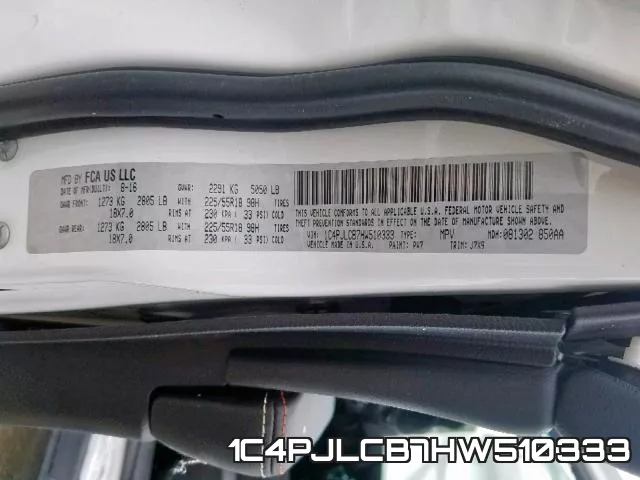 1C4PJLCB7HW510333 фото 2