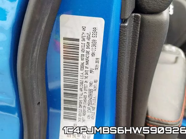 1C4PJMBS6HW590926 фото 2