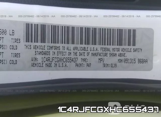 1C4RJFCGXHC655437 фото 10