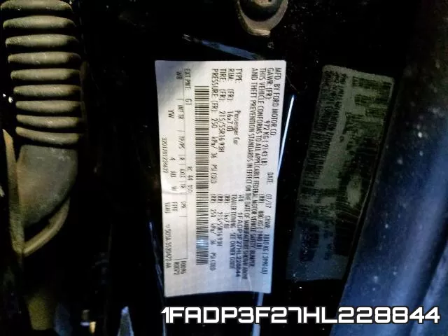 1FADP3F27HL228844 фото 2