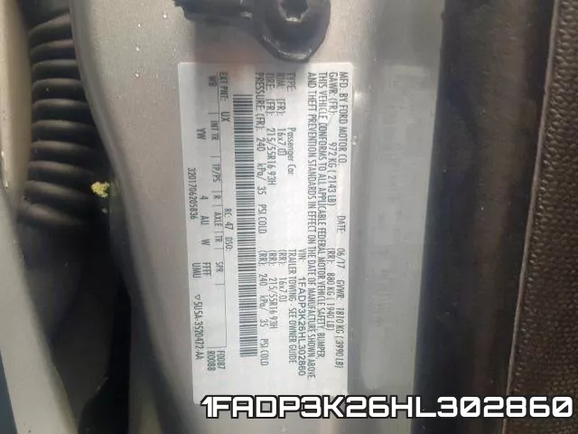 1FADP3K26HL302860 фото 2