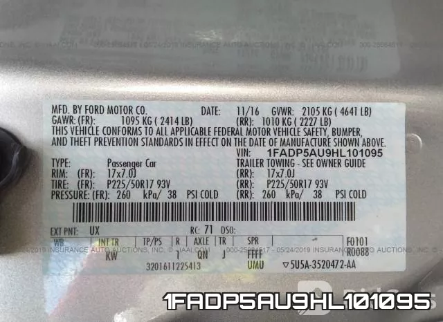 1FADP5AU9HL101095 фото 10