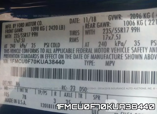 1FMCU0F70KUA38440 фото 10
