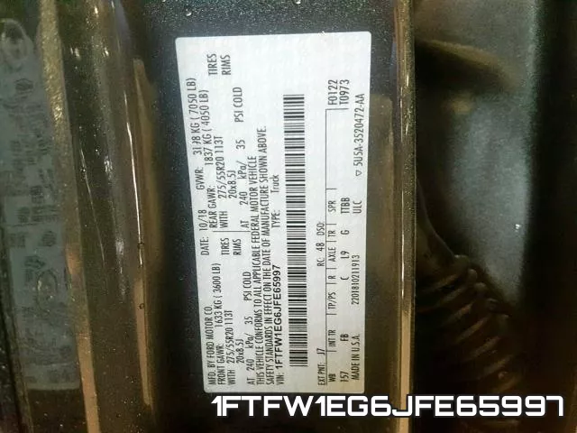 1FTFW1EG6JFE65997 фото 2