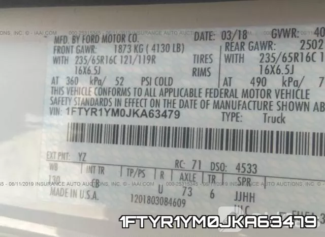 1FTYR1YM0JKA63479 фото 10