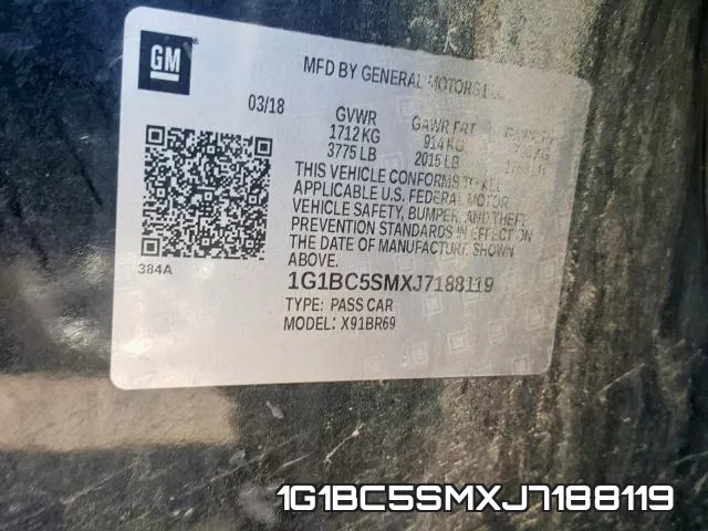 1G1BC5SMXJ7188119 фото 2