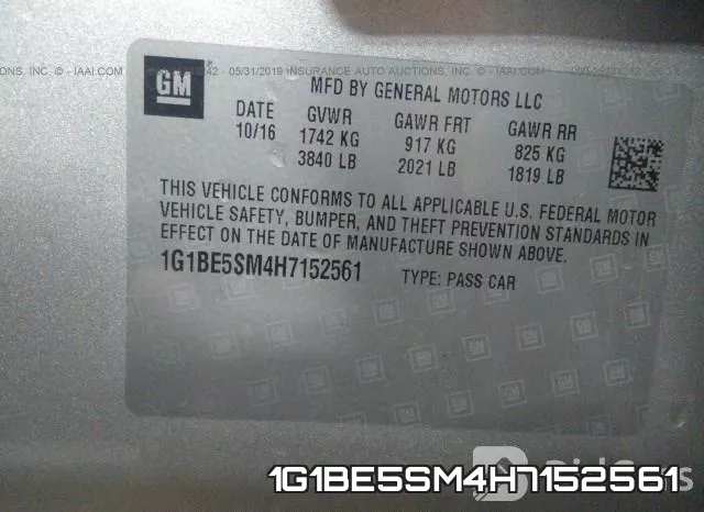 1G1BE5SM4H7152561 фото 10