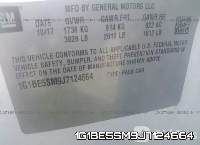 1G1BE5SM9J7124664 фото 10