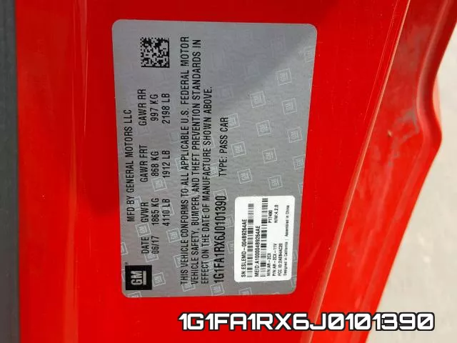 1G1FA1RX6J0101390 фото 2