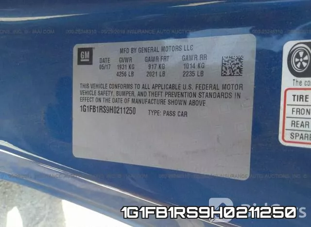 1G1FB1RS9H0211250 фото 10