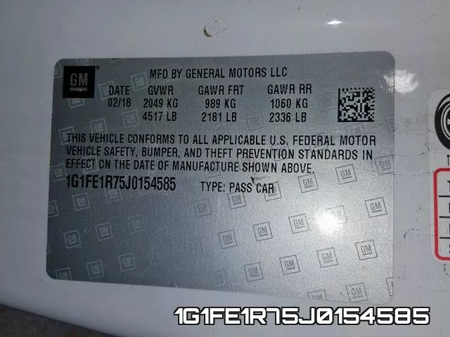 1G1FE1R75J0154585 фото 2