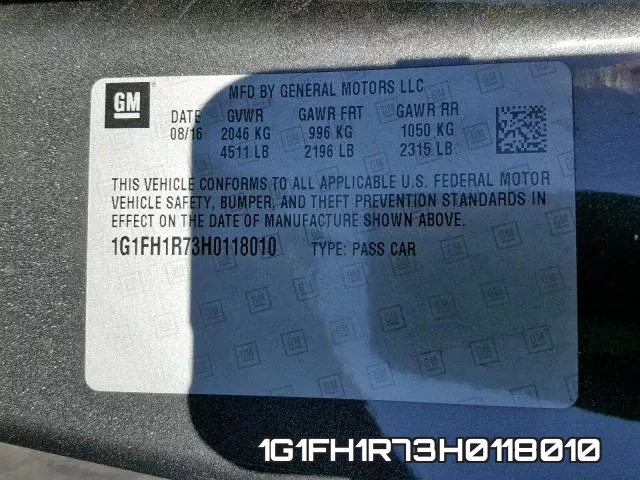 1G1FH1R73H0118010 фото 2