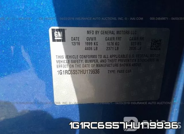 1G1RC6S57HU179936 фото 9