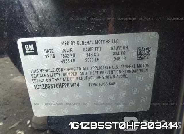 1G1ZB5ST0HF203414 фото 10