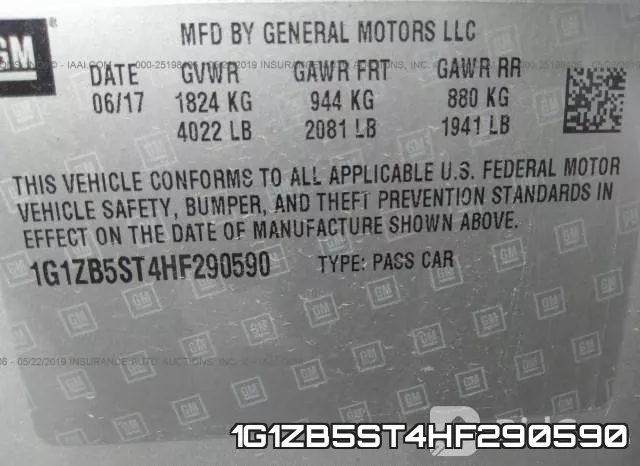 1G1ZB5ST4HF290590 фото 10