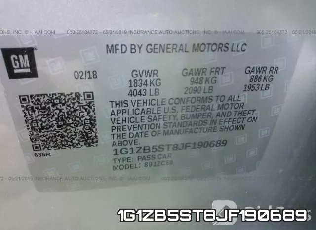 1G1ZB5ST8JF190689 фото 10