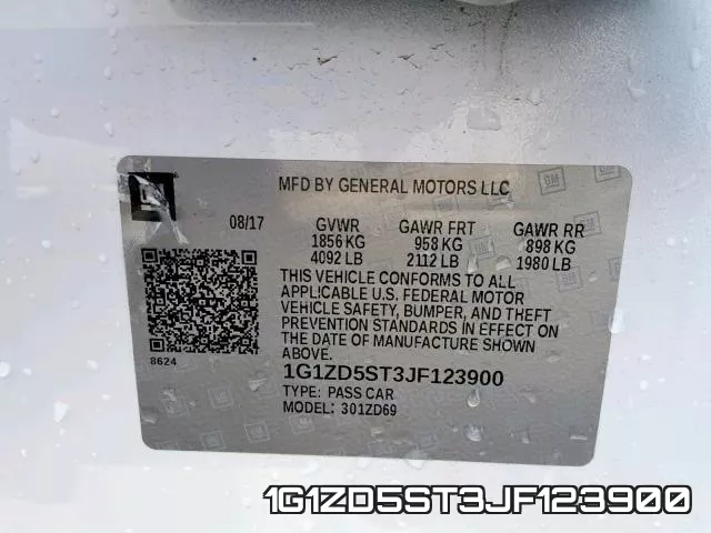 1G1ZD5ST3JF123900 фото 2