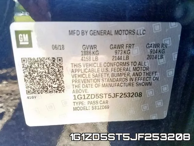 1G1ZD5ST5JF253208 фото 2