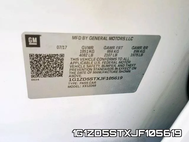 1G1ZD5STXJF105619 фото 2