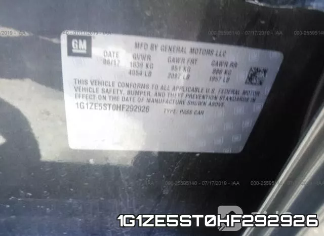 1G1ZE5ST0HF292926 фото 10
