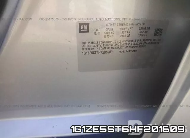 1G1ZE5ST6HF201609 фото 10