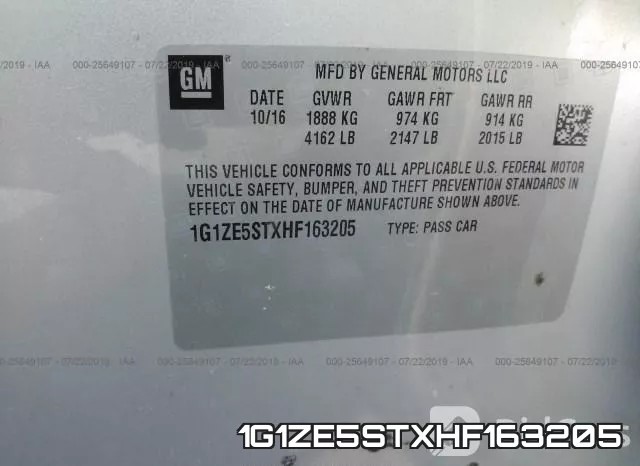 1G1ZE5STXHF163205 фото 10