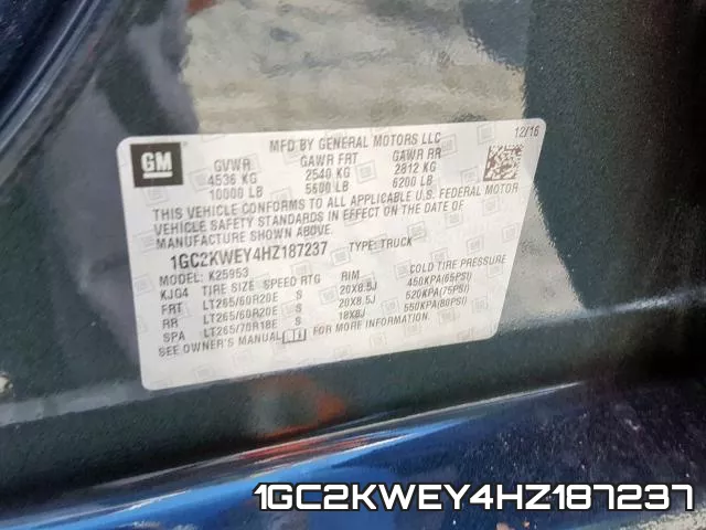 1GC2KWEY4HZ187237 фото 2
