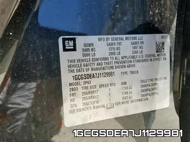1GCGSDEA7J1129981 фото 2