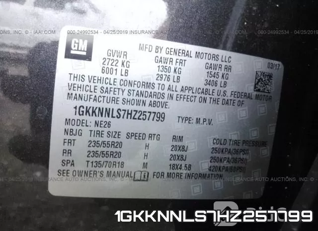 1GKKNNLS7HZ257799 фото 10
