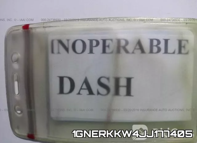 1GNERKKW4JJ177405 фото 8